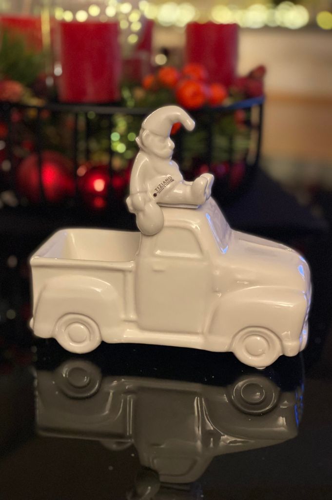 Dekoset Van Presente mit Mini Santa Linus mit Sack