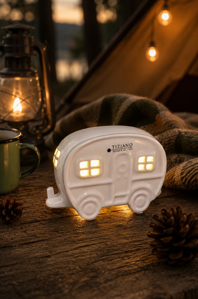 Wohnwagen Casina LED 13cm creme