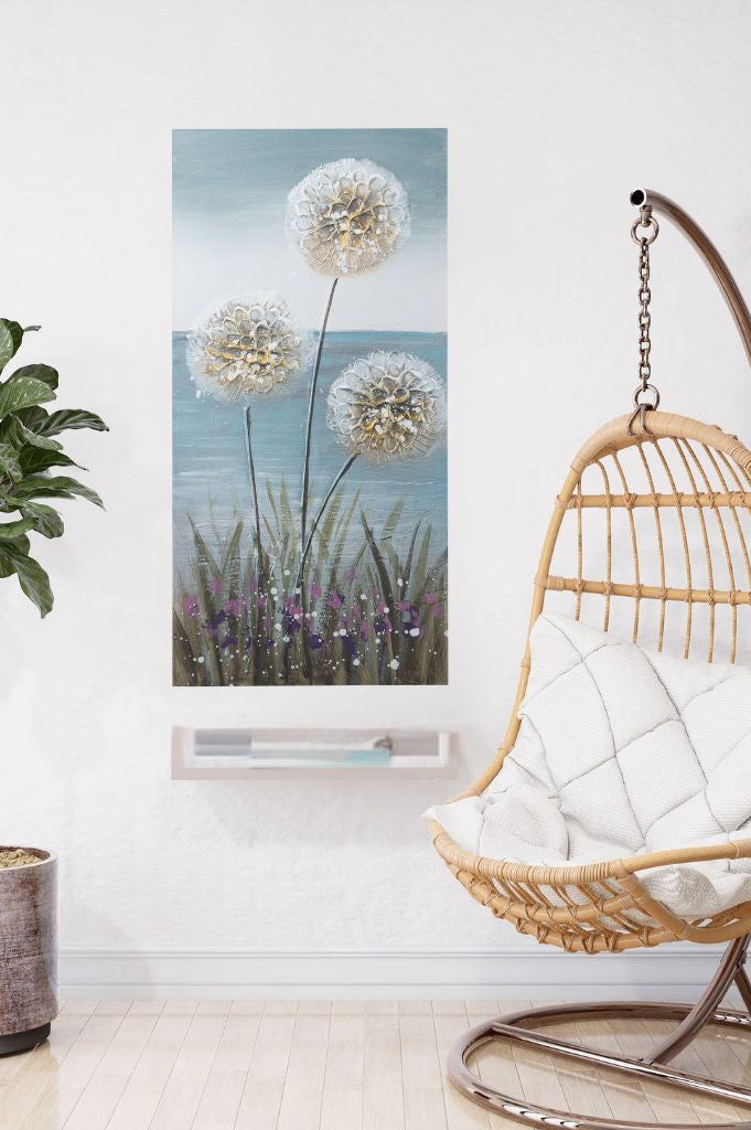 Deko Wandbild Pusteblumen 30x60cm in 2 Versionen