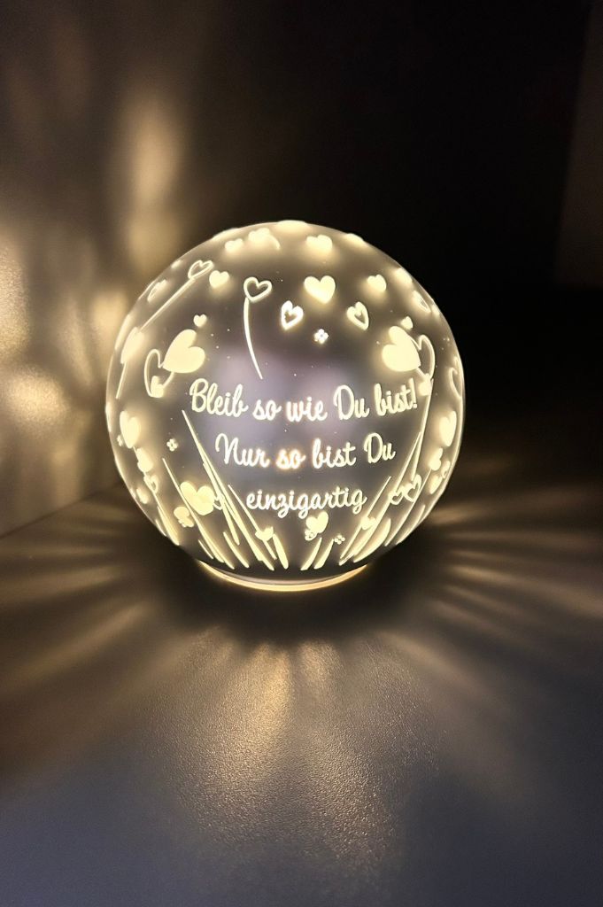 Dekoset Dekofigur Amorino umarmend+LED Kugel Roviano