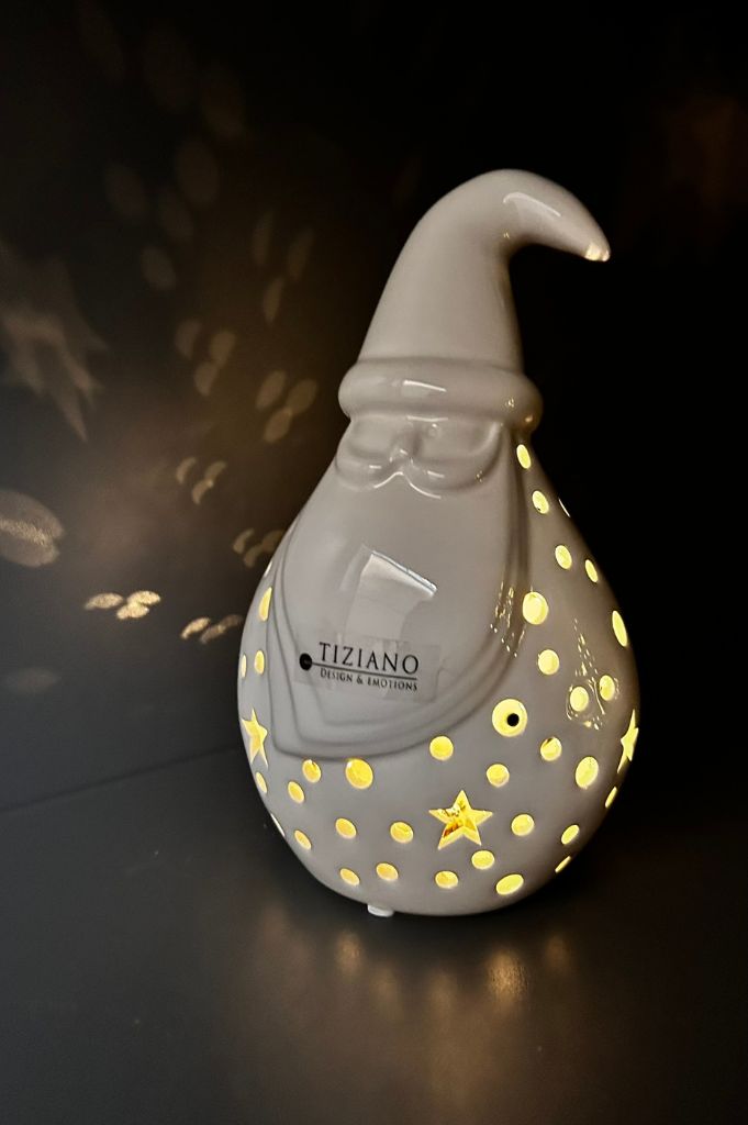 Santa Tinello LED 15cm creme