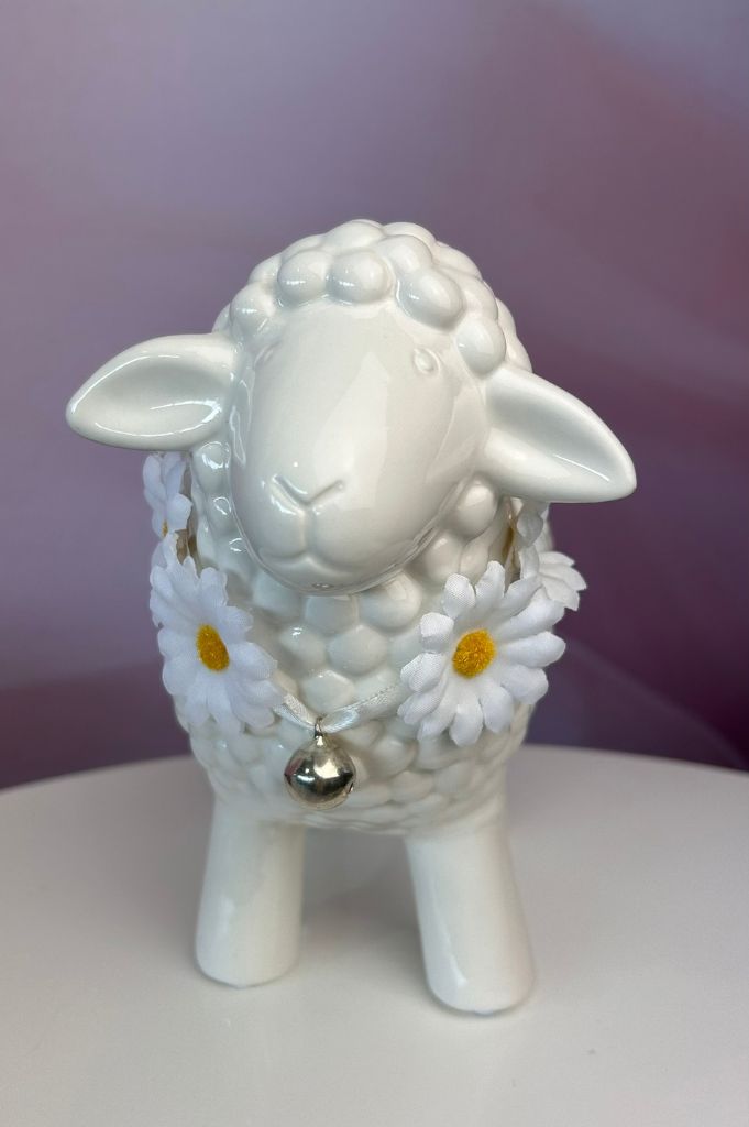 Schaf Lana stehend 21cm dekoriert