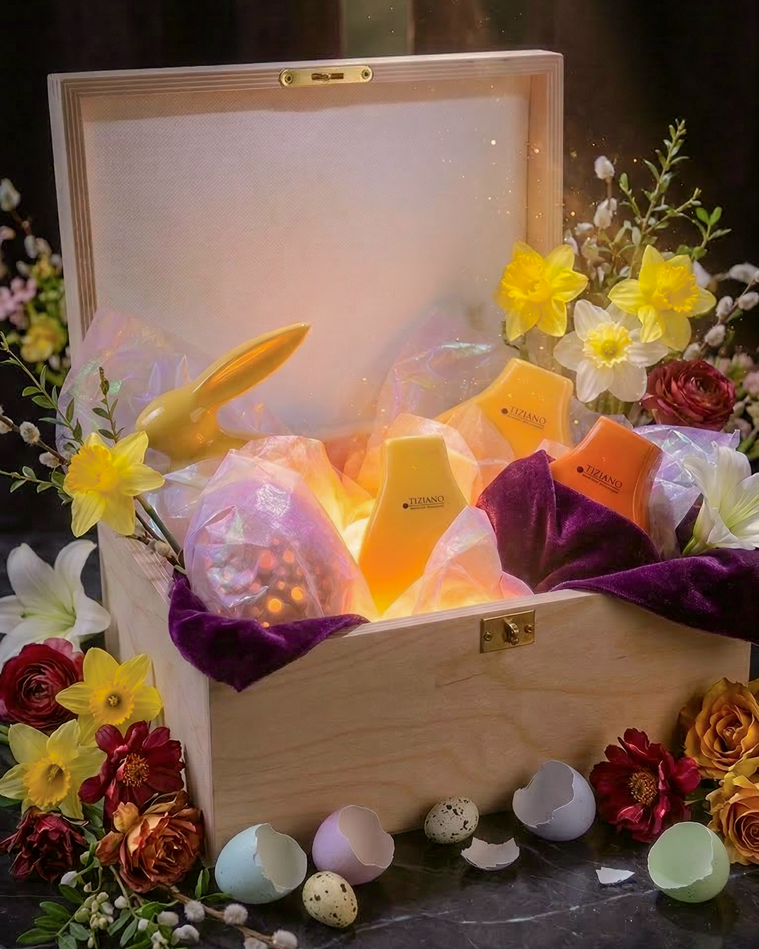 Schatzkiste Ostern Gelb-Orange