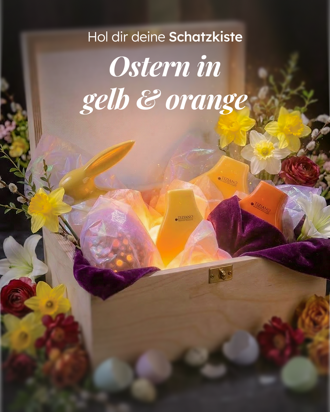 Schatzkiste Ostern Gelb-Orange