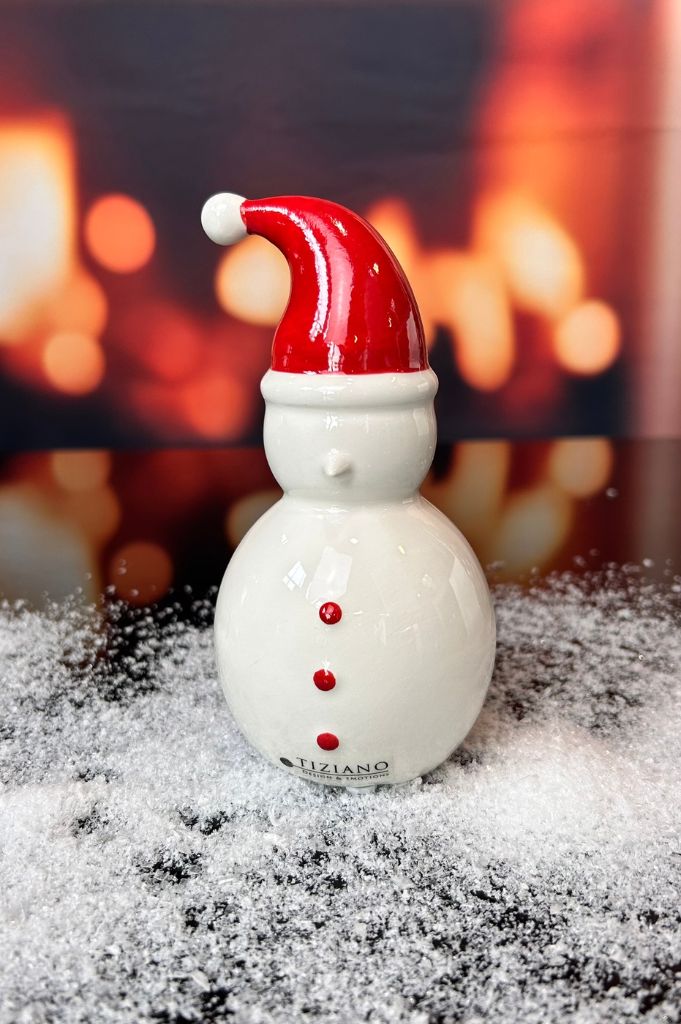 Deko Schneemann Joe 15,5cm dekoriert