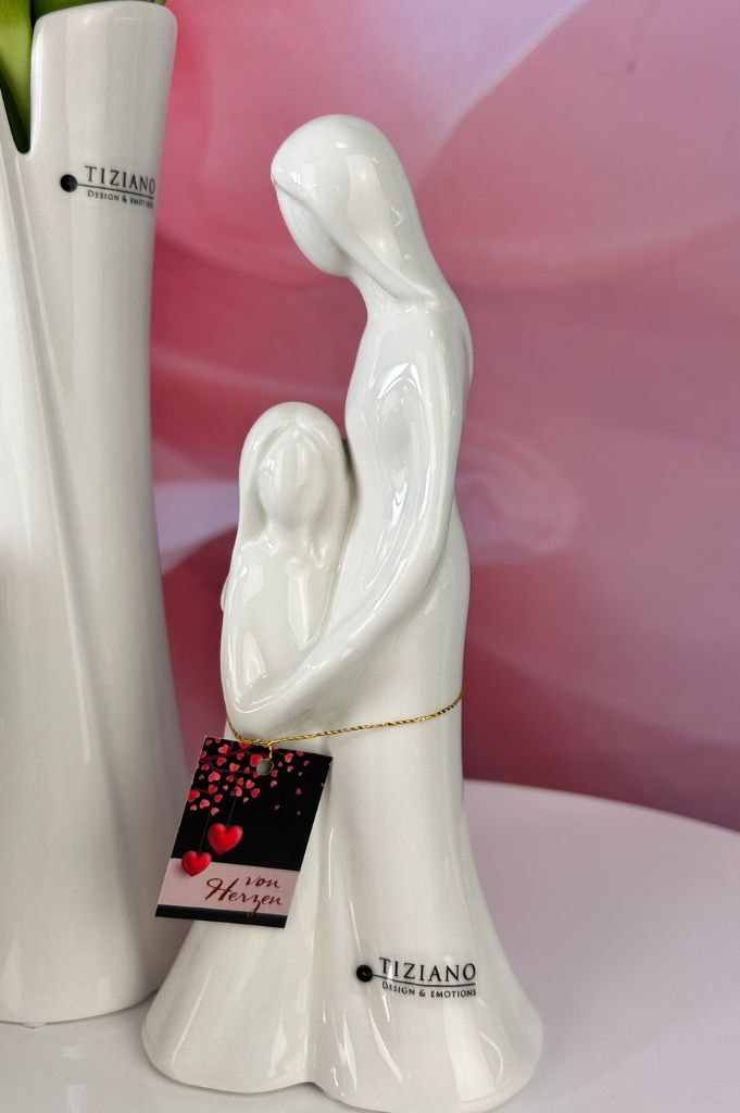 Dekoset Paar Serena Mutter+Tochter+LED Kugel Roviano