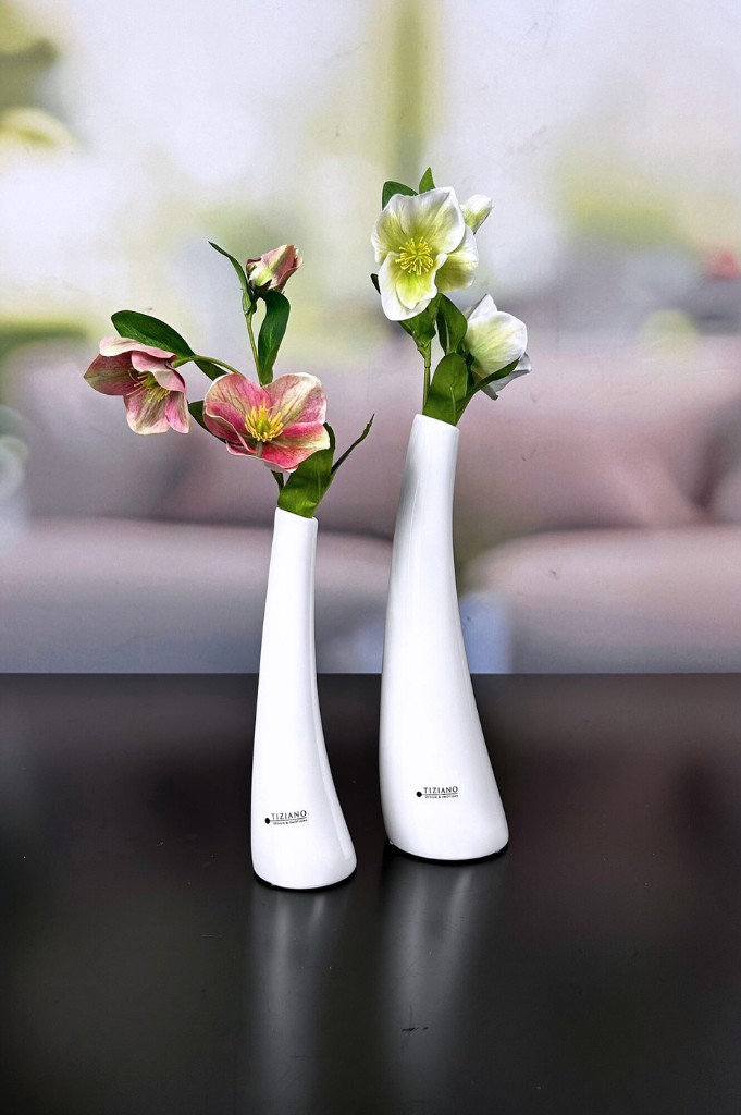 Solifleurvase Suri creme-weiß