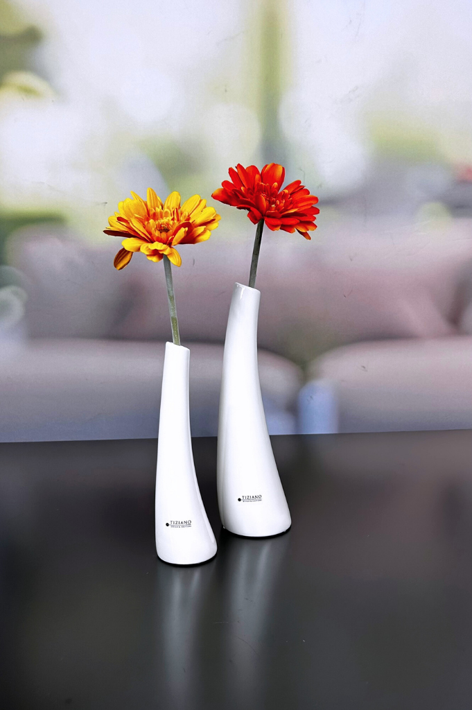 Solifleurvase Suri creme-weiß