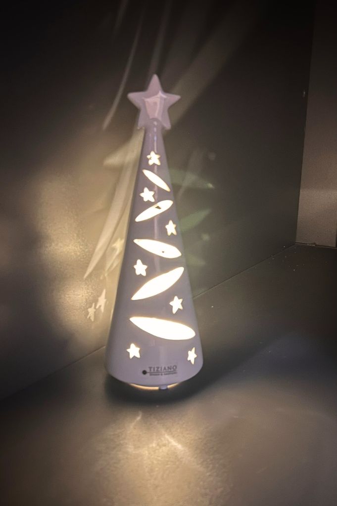 Deko Weihnachtsbaum LED Starlight creme-weiß