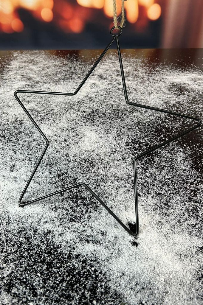 Hänger "Stern" Metall schwarz