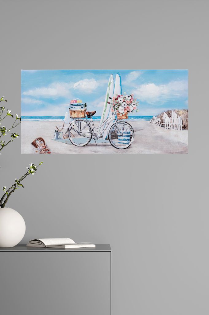 Deko Wandbild Strandmotive 60x30cm in 2 Versionen