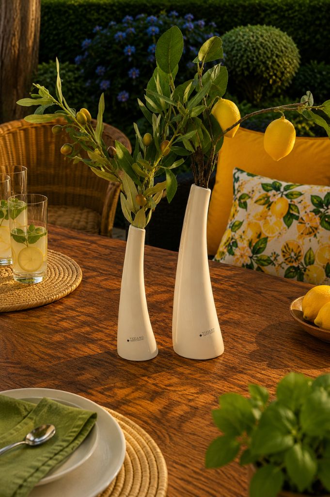 Solifleurvase Suri creme-weiß