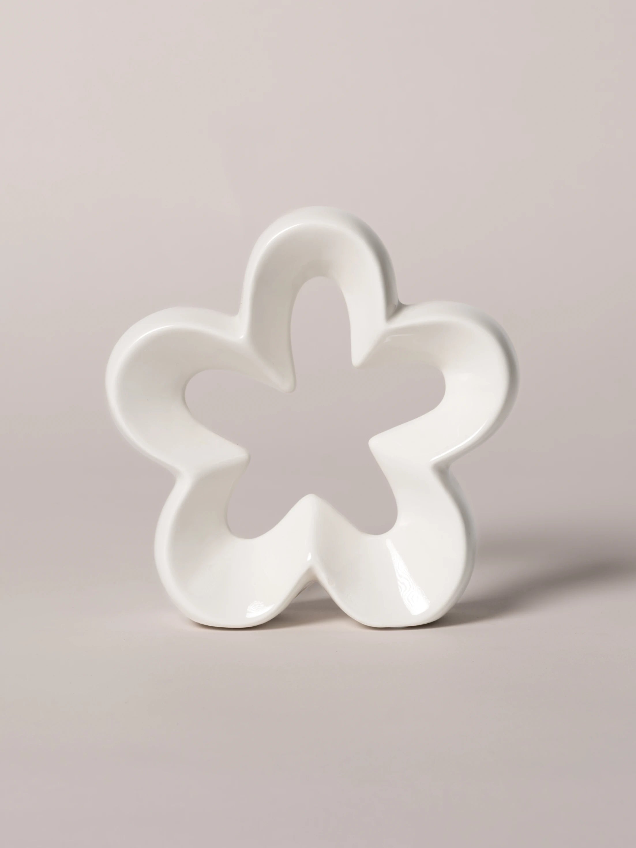 Deko Blume Alisa creme-weiß