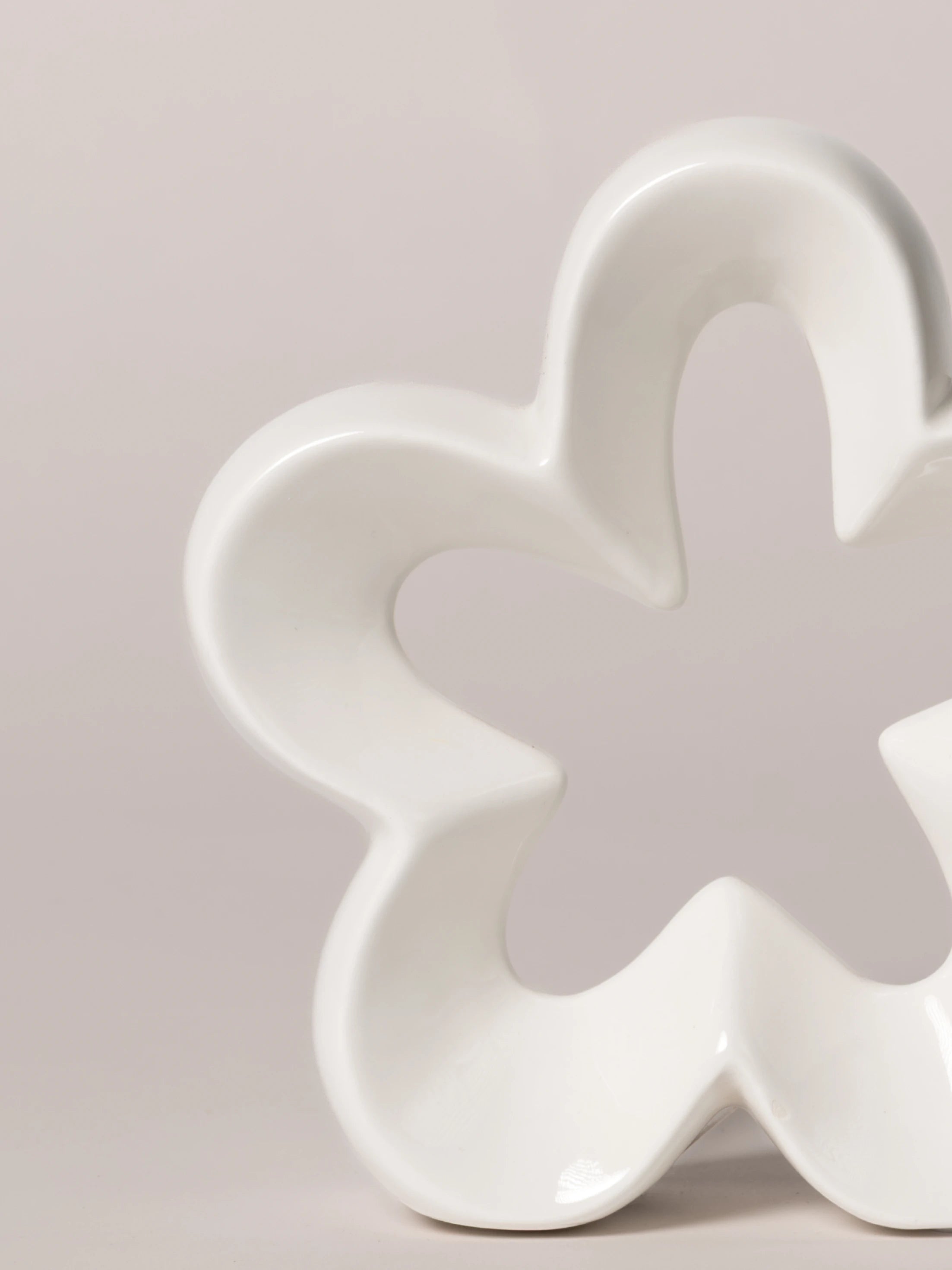 Deko Blume Alisa creme-weiß