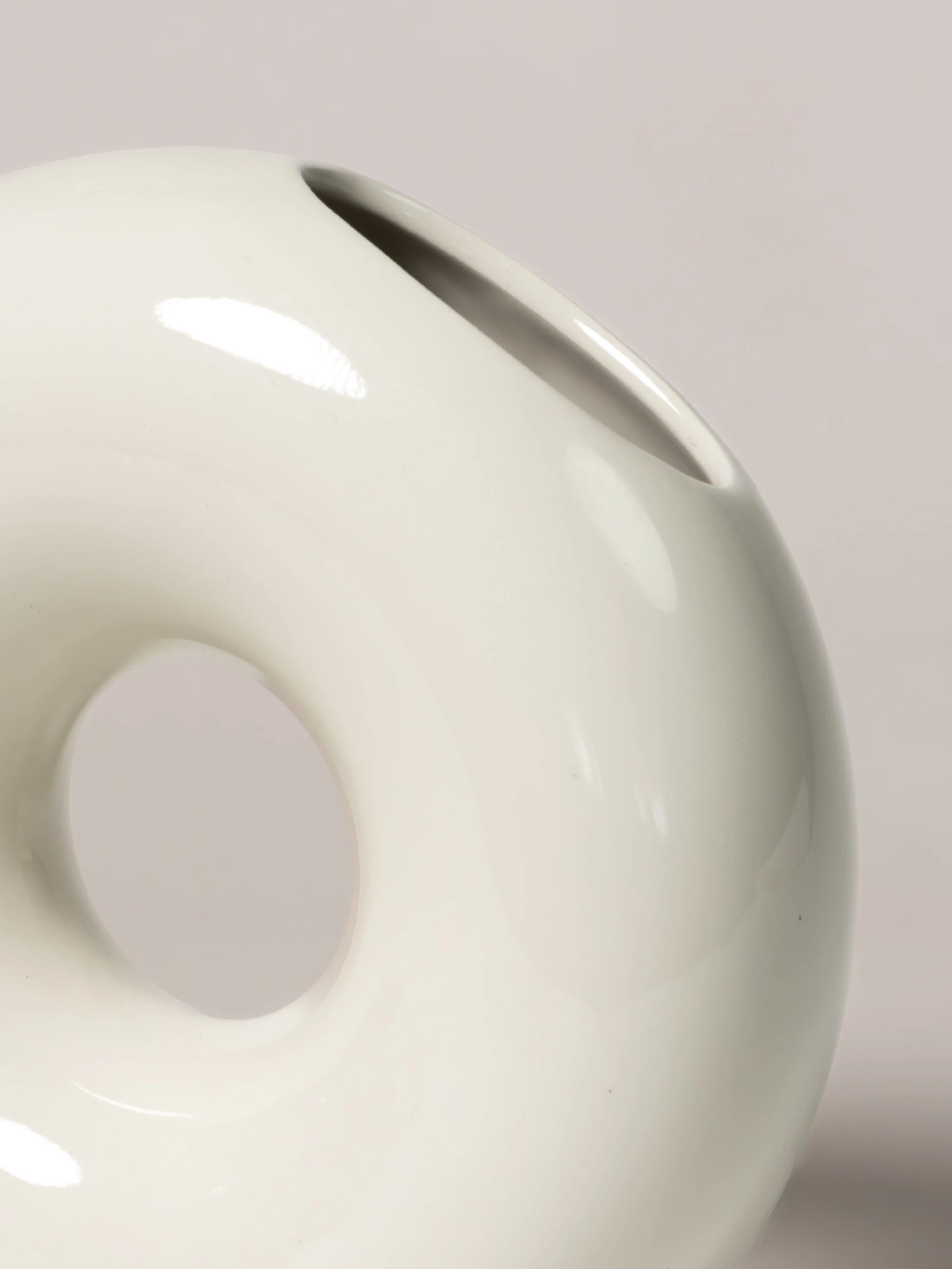 Vase Donato creme-weiß