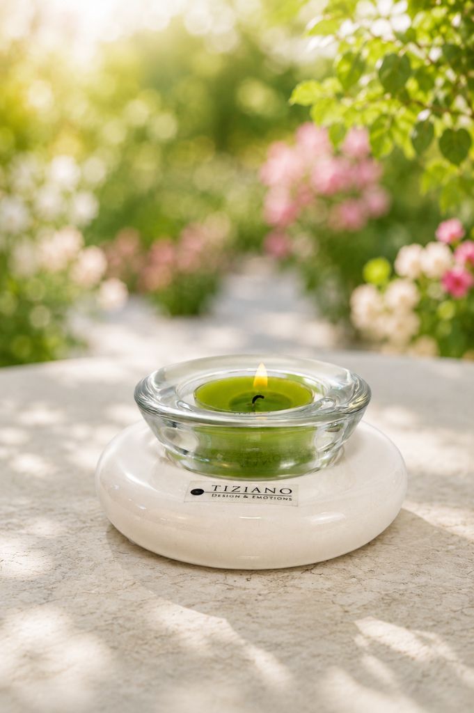Dekolicht Lumina creme-weiß mit Trixy Glas klar