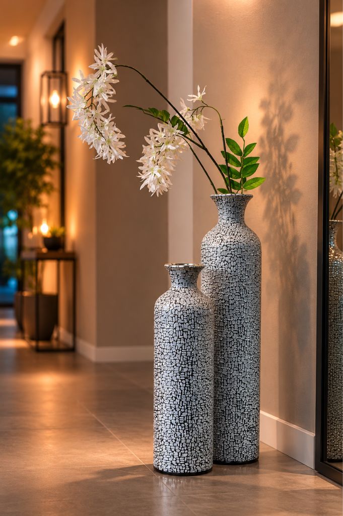 Vasen Helsinki grau-silber