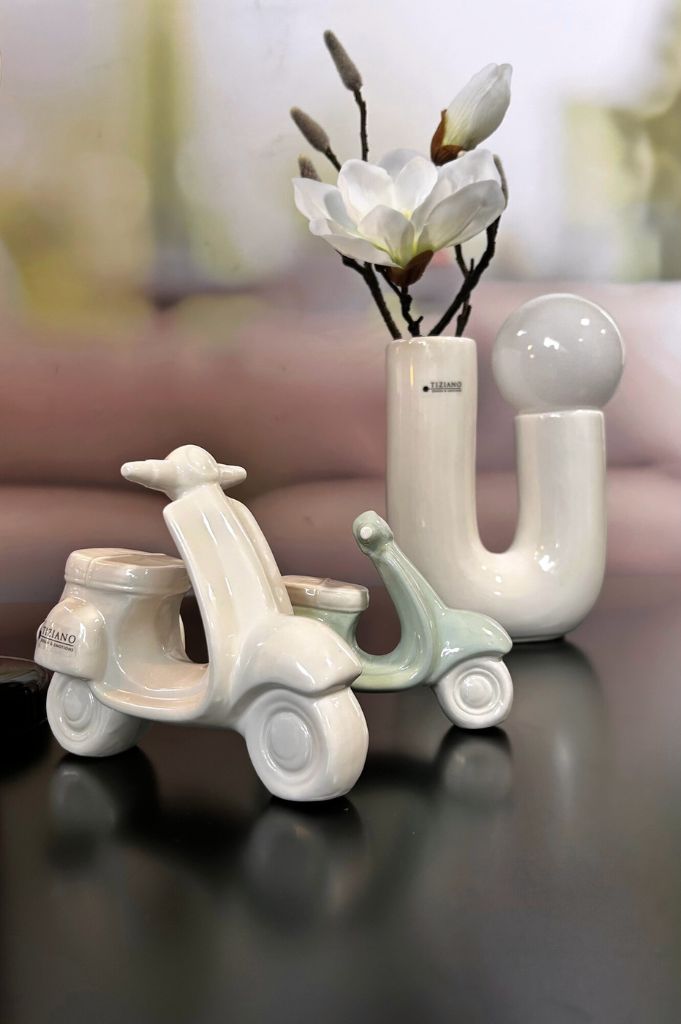 Deko Vespa Vespina 17cm creme