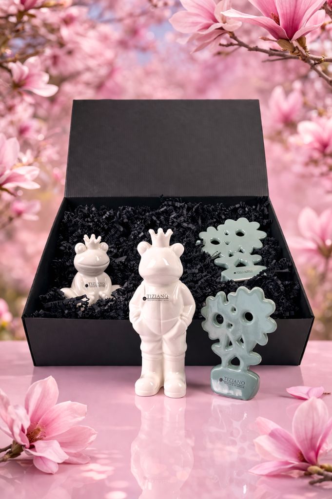 Geschenkbox L Frosch Vico+Blume Folina Prato