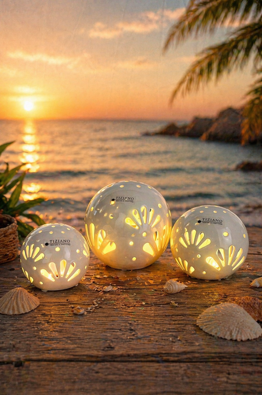 3er Set Lichtkugel Volano LED