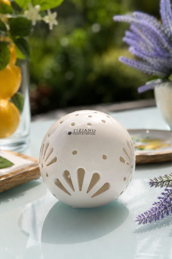 Lichtkugel Volano LED creme-weiß