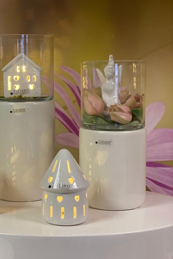 Windlicht Bellagio mit Fee Estrella und Haus Pelago