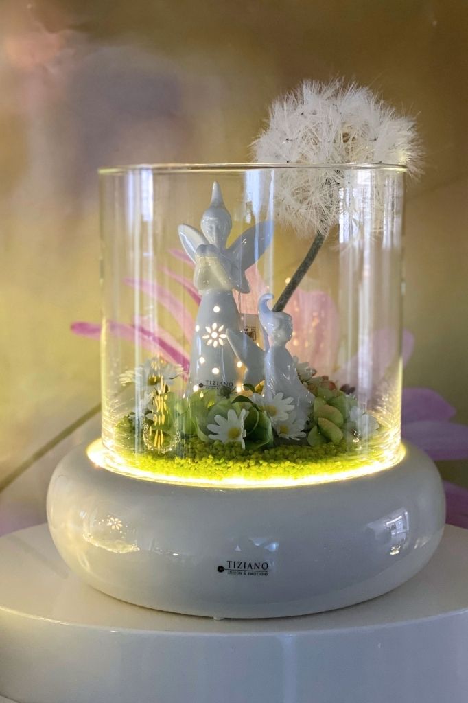 Windlicht Merida mit Feen leuchtend