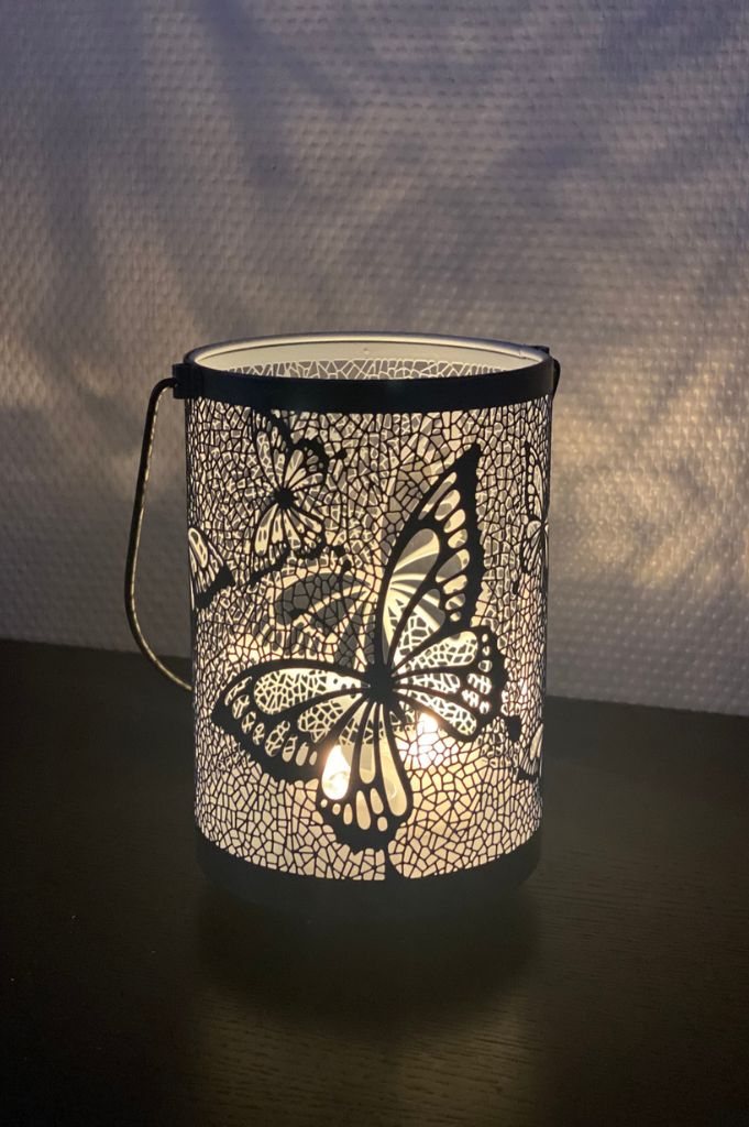 Windlicht_Schmetterling_schwarz_weiß