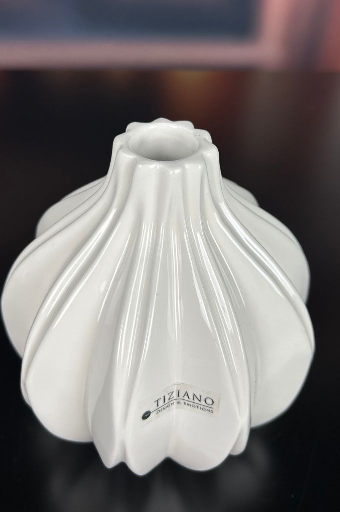 Vase Alba creme-weiß 2. Wahl