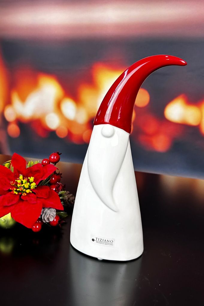 Deko Santa Alberto rot/creme-weiß