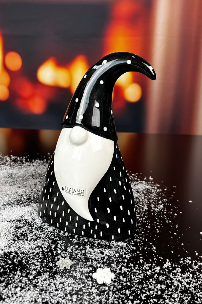 Deko Santa Alberto schwarz/creme-weiß