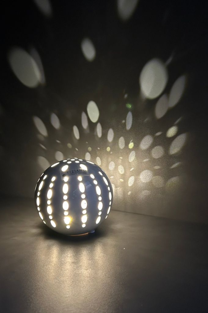 Lichtkugel Burano LED creme-weiß