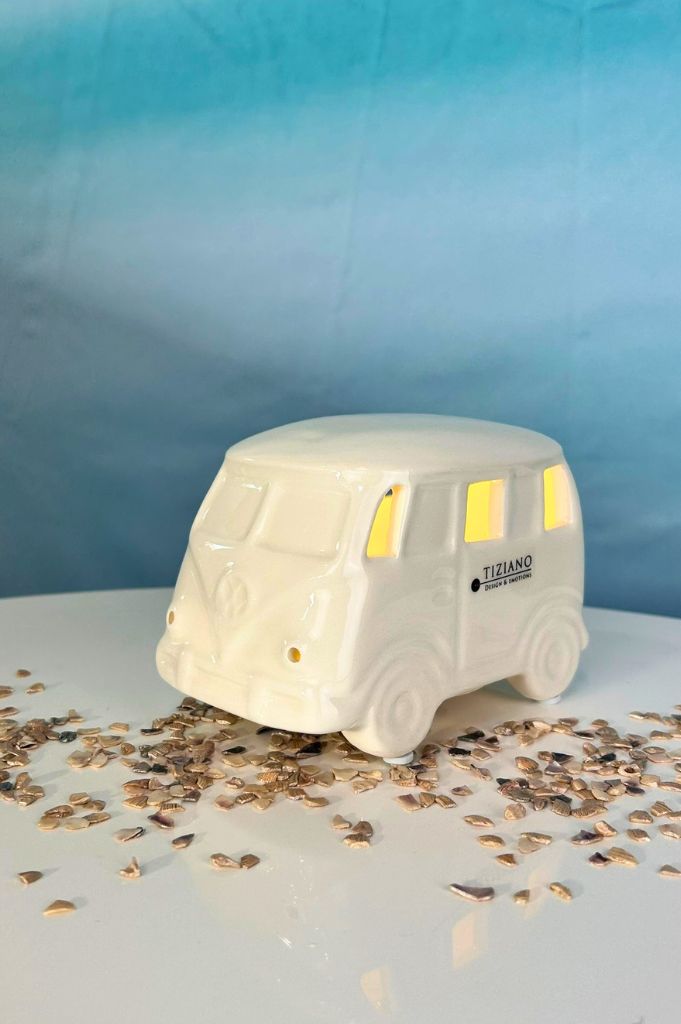 Deko Bus Caso LED creme-weiß