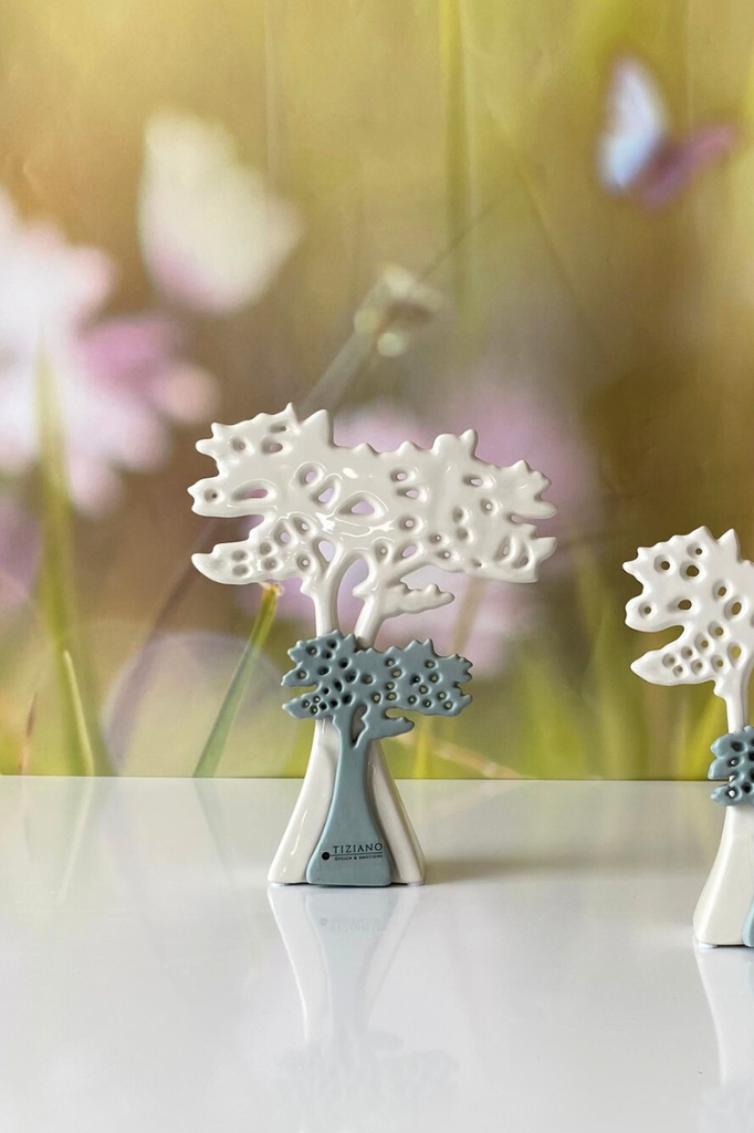 Dekobaum Joy creme/laguna-grün