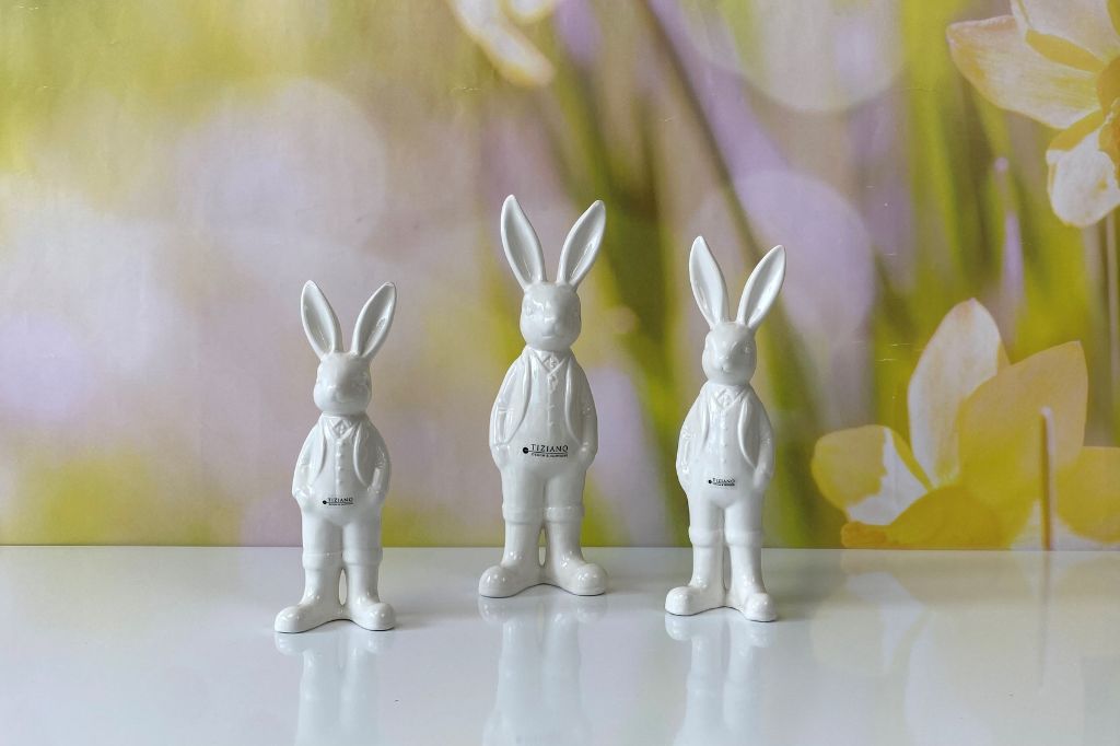 Deko Hase Aldo creme-weiß