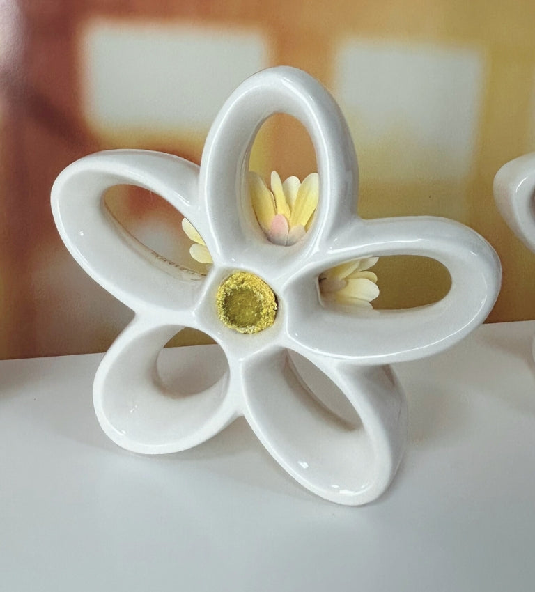 Dekoset Blume Jela mit Geranie Gelb