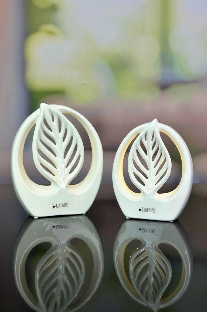 Dekoobjekt Denia LED creme-weiß