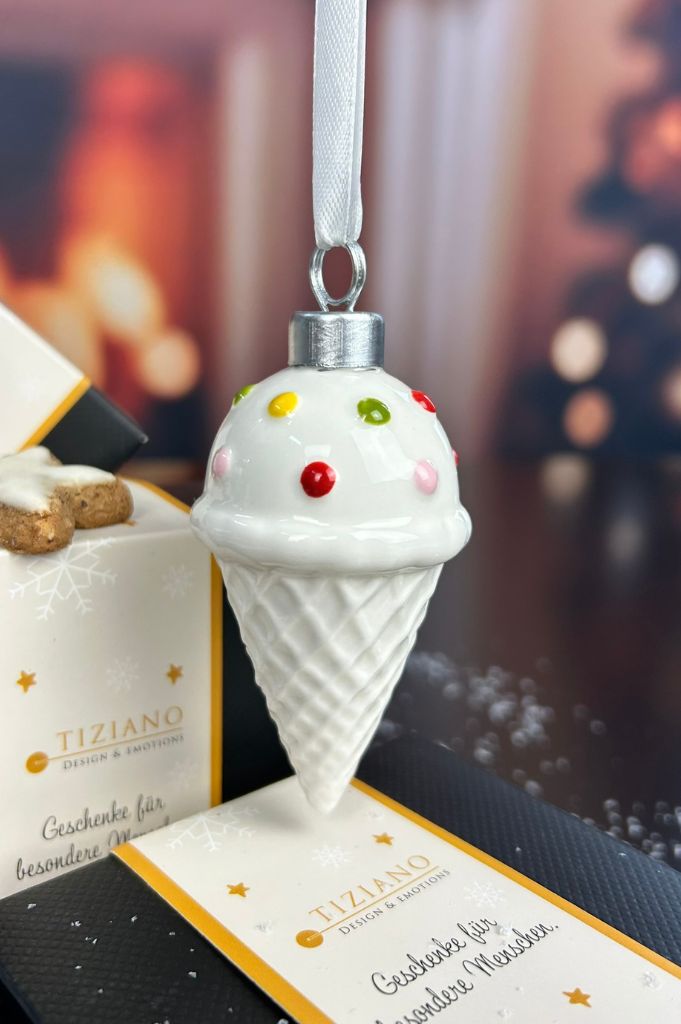 Deko Baumhänger Eis Fesco 8cm dekoriert