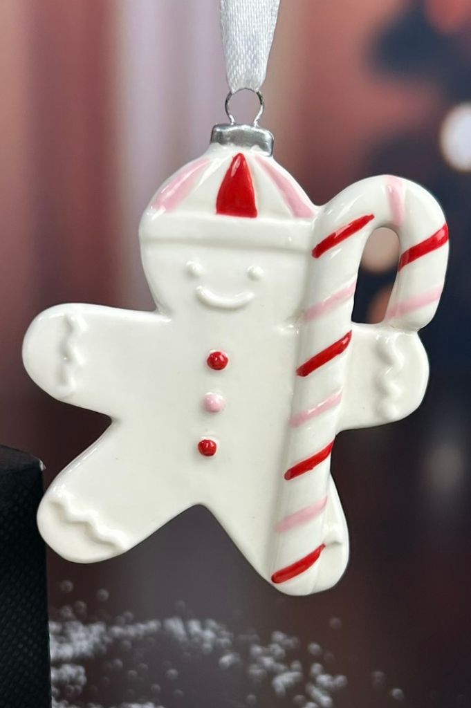 Deko Baumhänger Lebkuchen Fred 7,5cm dekoriert