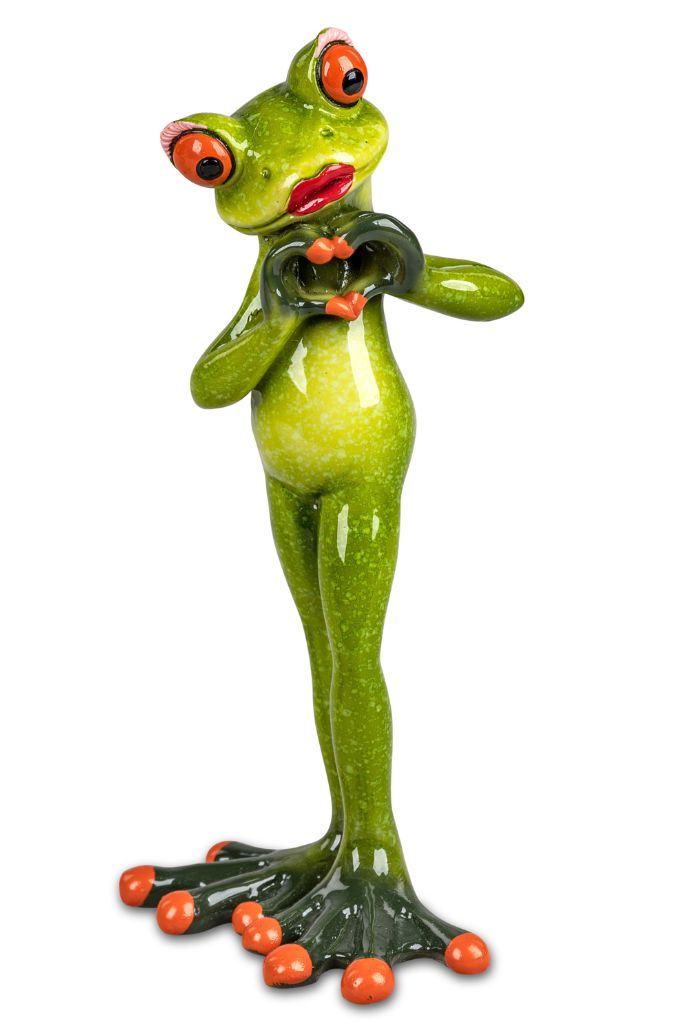 Deko Frosch Fridolin stehend hellgrün