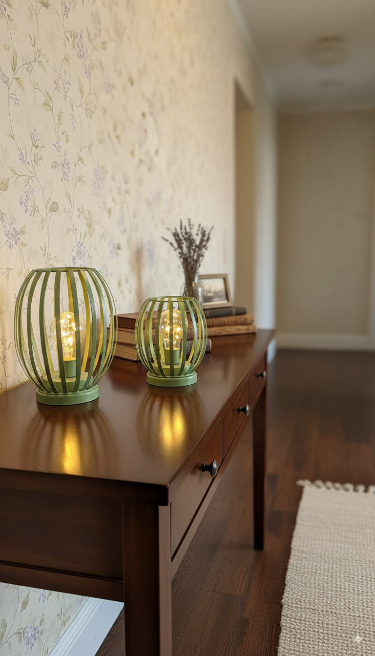 Lampe Glitter LED grün