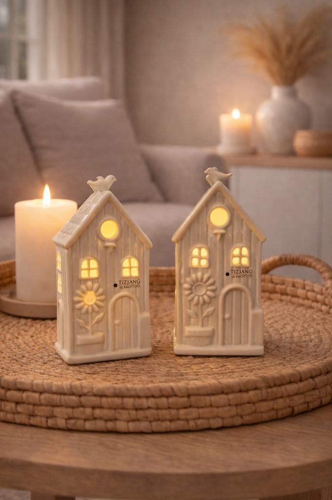 Deko Haus Vita LED creme-weiß