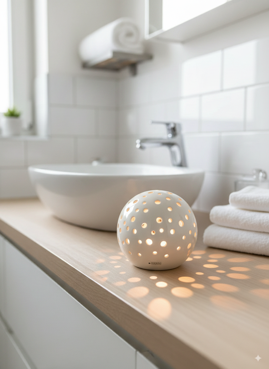 Lichtkugel Padova LED creme-weiß