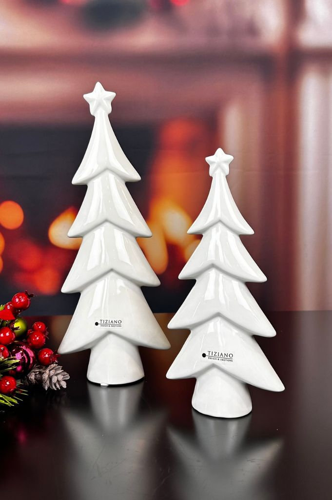 Deko Baum Medora creme-weiß