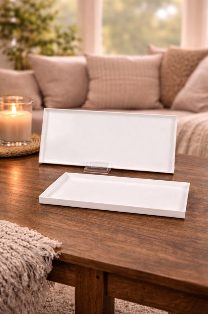 2er Set Metallschale Legri creme 50+60cm