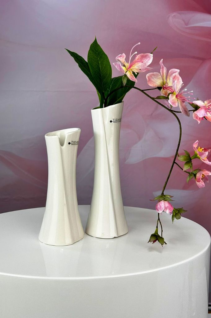 Solifleurvase Mondavio weiß-creme