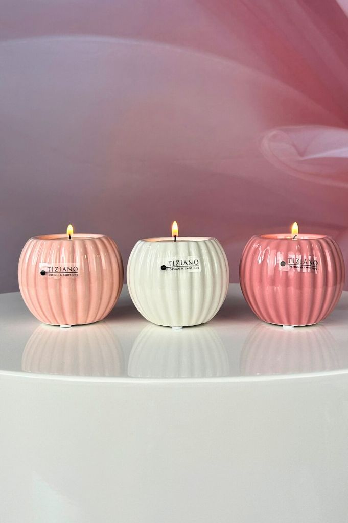 Teelicht Prisma 8cm in 3 Farben