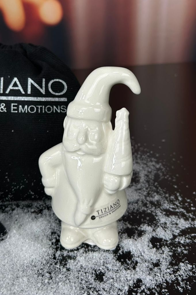 Gechenksäckchen Santa Sam mit Baum creme-weiß