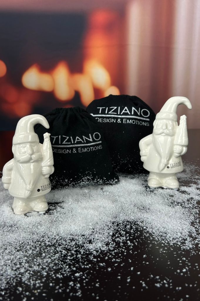 Gechenksäckchen Santa Sam mit Baum creme-weiß