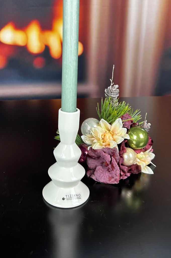 Kerzenhalter Silandro creme-weiß